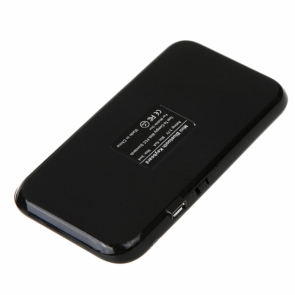 Mini Wireless Rechargeable Ultra-Thin Bluetooth 3.0 Keyboard - Black Mini Wireless Rechargeable Ultra-Thin Bluetooth 3.0 Keyboard - Black