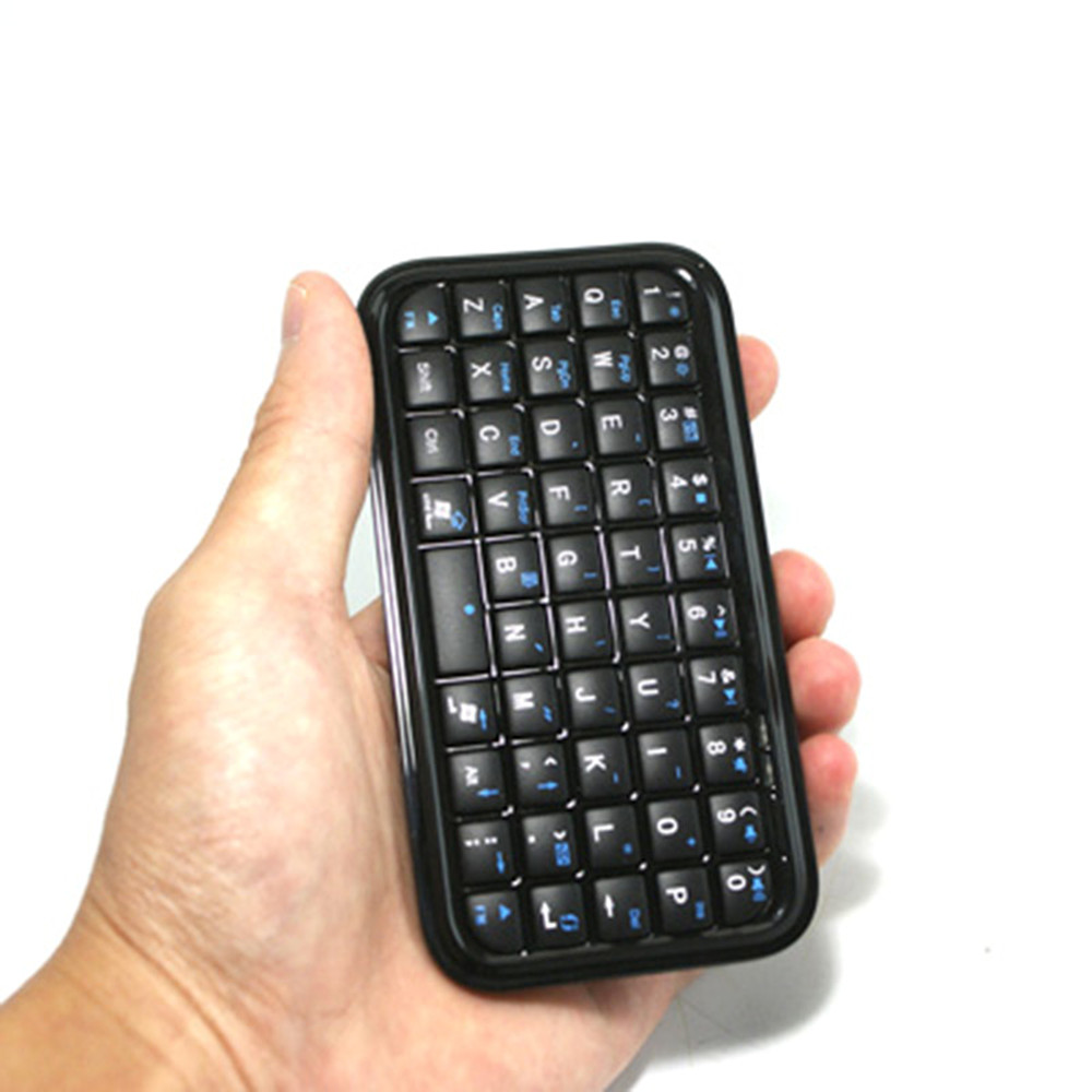 Mini Wireless Rechargeable Ultra-Thin Bluetooth 3.0 Keyboard - Black Mini Wireless Rechargeable Ultra-Thin Bluetooth 3.0 Keyboard - Black