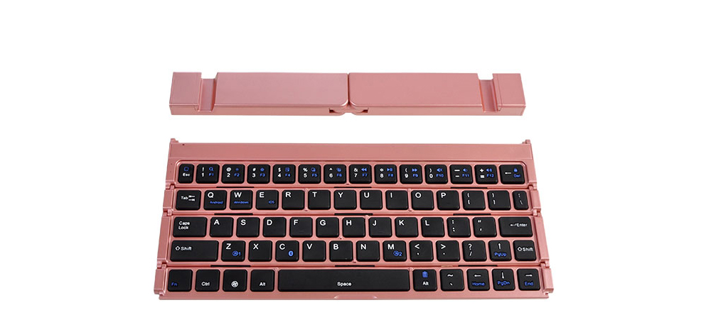 Keyboard Tri Fold Bluetooth Ultra Thin Tablet Phone Touchpad Wireless Multi Function - Black Keyboard Tri Fold Bluetooth Ultra Thin Tablet Phone Touchpad Wireless Multi Function - Black