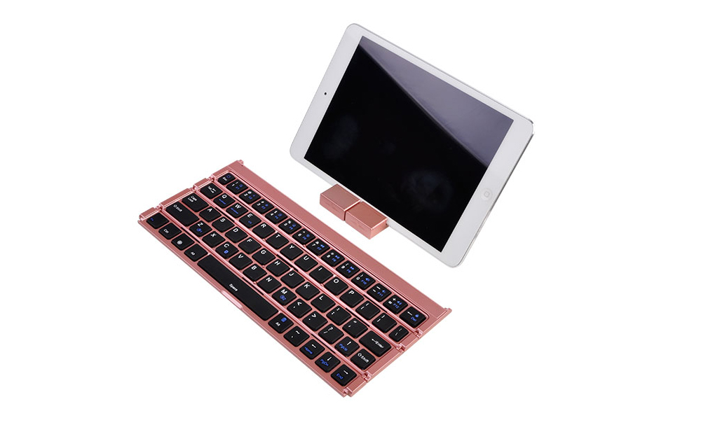 Keyboard Tri Fold Bluetooth Ultra Thin Tablet Phone Touchpad Wireless Multi Function - Black Keyboard Tri Fold Bluetooth Ultra Thin Tablet Phone Touchpad Wireless Multi Function - Black