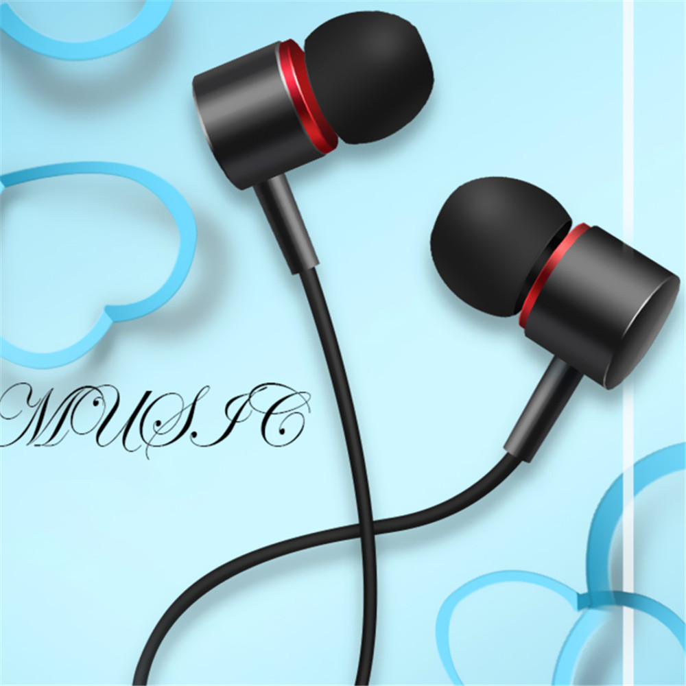 New Fashion High-end Metal In-ear Headphones- Black New Fashion High-end Metal In-ear Headphones- Black