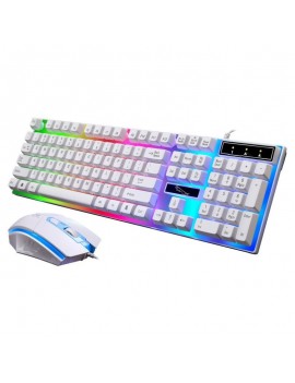 G21 Wired USB Luminous Computer Mechanical Backlit Keyboard and Mouse Set
