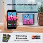 Speakers - Timebox Evo Bluetooth Portable Speaker with Clock Alarm Programmable LED Display for Pixel Art Creation Unique gift