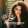Speakers - Timebox Evo Bluetooth Portable Speaker with Clock Alarm Programmable LED Display for Pixel Art Creation Unique gift