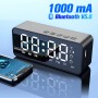 Speakers - Wireless Bluetooth Speaker FM Radio Sound Box Desktop Alarm Clock Subwoofer Music Player TF Card Bass Speaker Boom For All Phone