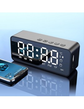 Wireless Bluetooth Speaker FM Radio Sound Box Desktop Alarm Clock Subwoofer Music Player TF Card Bass Speaker Boom For All Phone