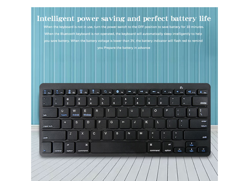 X5 Wireless Bluetooth Keyboard - Platinum